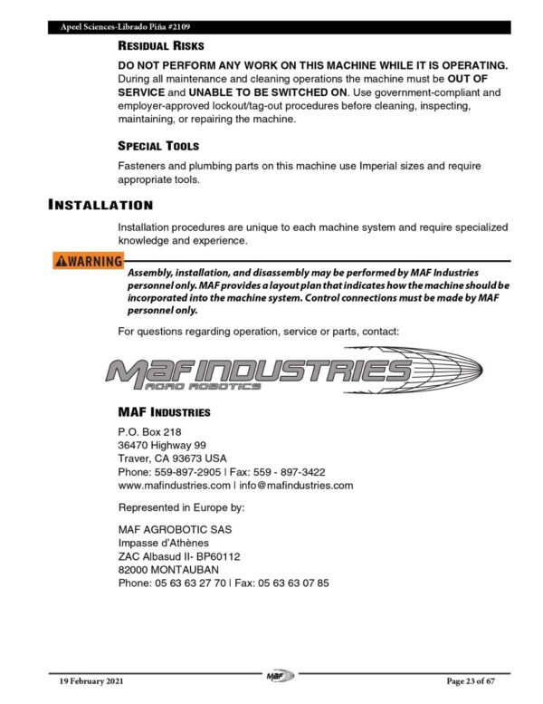 MAF Librado Pina Recirculating Hot Air Dryer, 2021 - Image 25