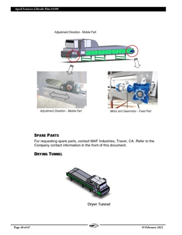 MAF Librado Pina Recirculating Hot Air Dryer, 2021 - Image 50