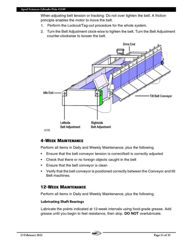 MAF Industries Rapid Pack Tilt Belt Conveyor with 10-Station Rapid Pack Table, 2021 - Image 22