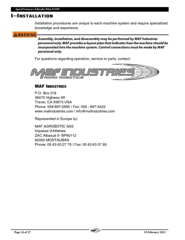 MAF Industries Rapid Pack Tilt Belt Conveyor with 10-Station Rapid Pack Table, 2021 - Image 42