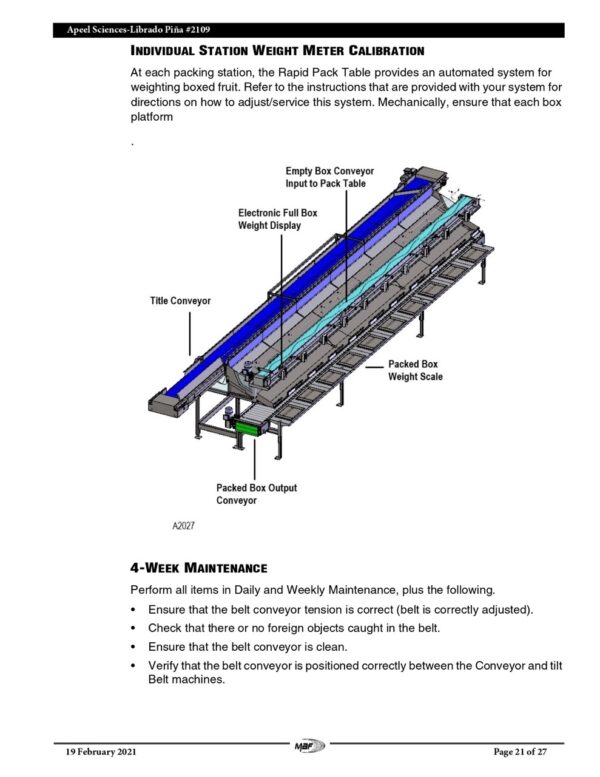 MAF Industries Rapid Pack Tilt Belt Conveyor with 10-Station Rapid Pack Table, 2021 - Image 47