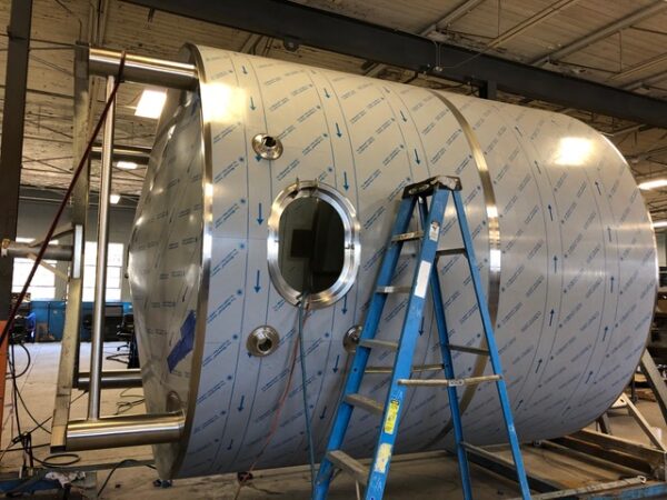 100 BBL Stainless Steel Jacketed Insulated Unitank, 2019- 100.5" O.D. 183" Height,  3 Cooling Zones w/ 2' Thick Insulation - Image 3