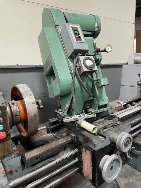 20" x 98" Tarnow Tuj 50 x 3000 Engine Lathe, 1978 - Grinding Attachment - Image 4