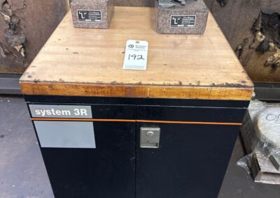 system 3r tooling cabinet loaded with edm tooling