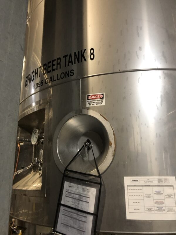 4,095 Gallon Krones Stainless Steel Bright Tank - Tank 8