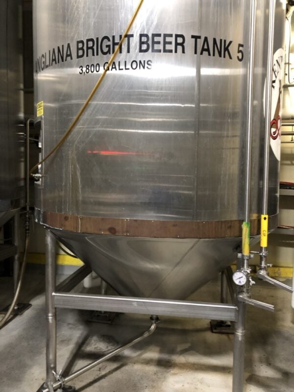3,800 Gallon Enerfab Stainless Steel Bright Tank - Tank 5