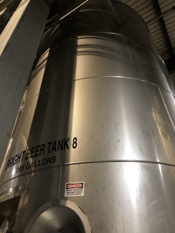 4,095 Gallon Krones Stainless Steel Bright Tank - Tank 8 - Image 2