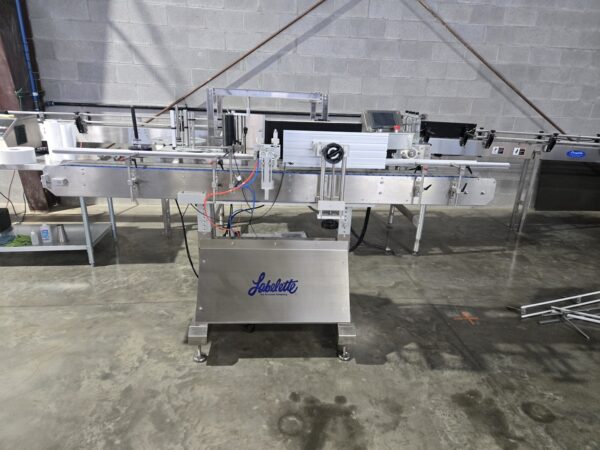 Accutek Labelette PSA-108 Automatic Single Head Labeler with Custom Pinch Roller for Tapered Containers, 2024