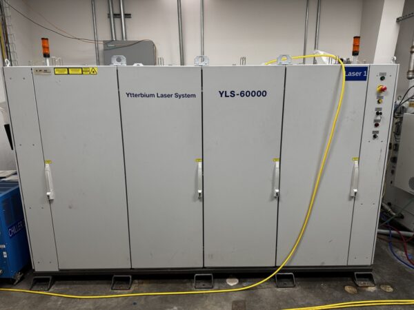 60,000 Watt IPG Photonics YLS-60000 Fiber Laser, 2014 - Auxiliary Chiller, 40T Waterchiller, Beam Coupler
