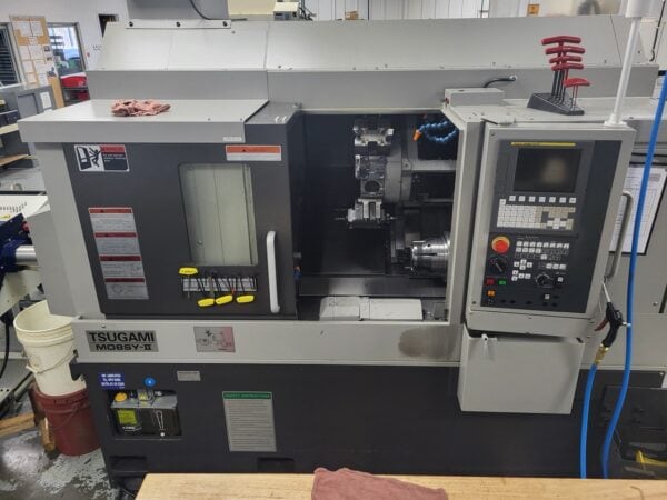 Tsugami M08SY-II Multi-Axis Lathe, 2018 - Edge Rebel Bar Feed, TriMist 850 Mist Collector