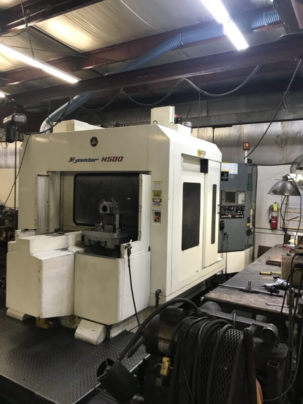 Kitamura Mycenter-500 500mm HMC, 1998 -10,000RPM, CAT50, Chip Conveyor, High Pressure Coolant, 4th Axis, Coolant Thru Spindle - Image 2