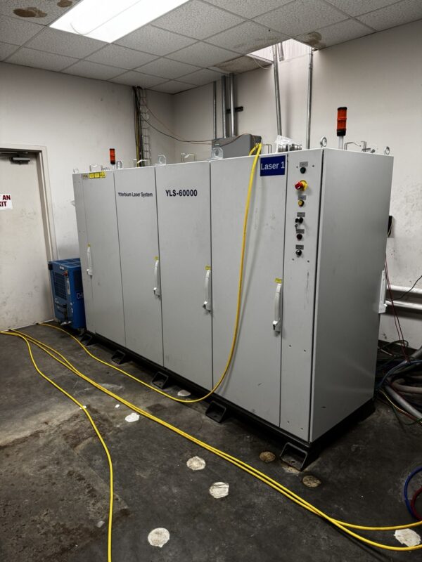 60,000 Watt IPG Photonics YLS-60000 Fiber Laser, 2014 - Auxiliary Chiller, 40T Waterchiller, Beam Coupler - Image 2