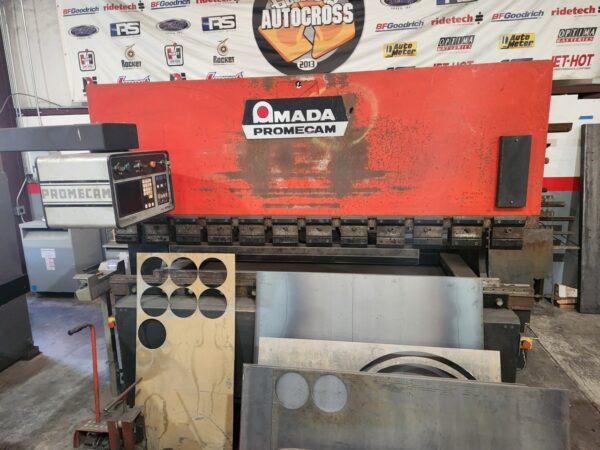 80 Ton x 8' Amada Promecam CNC Hydraulic Press Brake, 1989 -  6 Axis