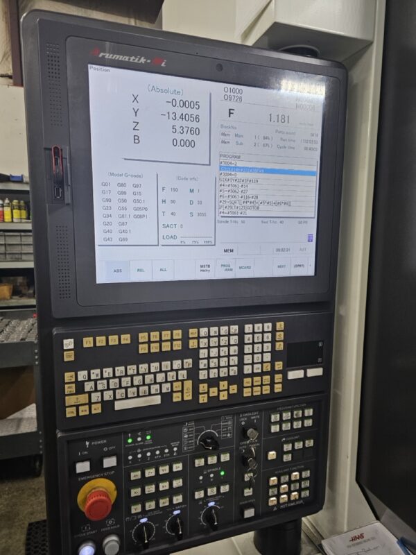 Kitamura MyCenter HX300IG HMC, 2020 - Coolant Through Spindle, Shower Coolant - Image 10