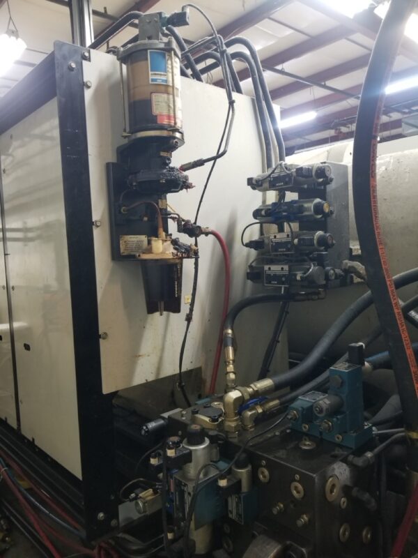850 Ton Cincinnati Milacron MH850-54 Injection Molding Machine, 1997 - 140oz Shot Capacity - Image 3