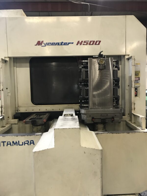 Kitamura Mycenter-500 500mm HMC, 1998 - 10,000RPM, CAT50, Chip Conveyor, High Pressure Coolant, 4th Axis, Coolant Thru Spindle - Image 3