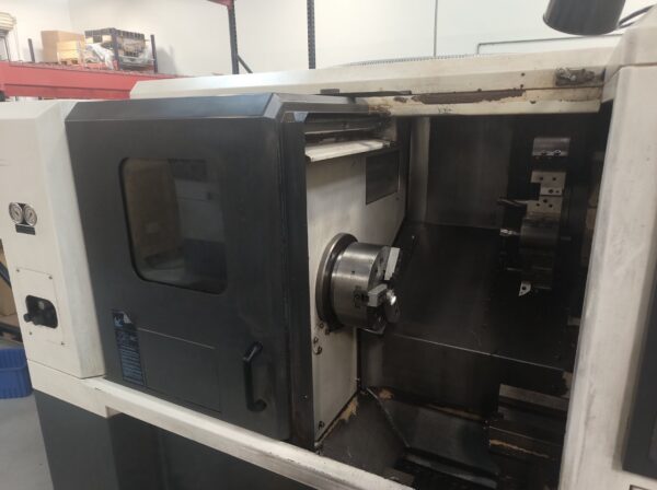 Hwacheon Hi-Tech 200A CNC Lathe, 2009 - Fanuc Oi-TC Control, Mist Buster, Chip Conveyor and Tailstock - Image 3