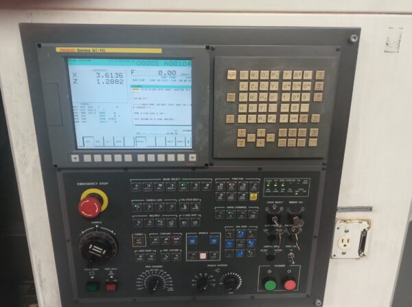 Hwacheon Hi-Tech 200A CNC Lathe, 2009 - Fanuc Oi-TC Control, Mist Buster, Chip Conveyor and Tailstock - Image 5