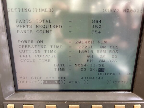 400mm Mori Seiki SH-40 CNC HMC, 1997 - TSC, Chip Conveyor, Renishaw Ready - Image 6