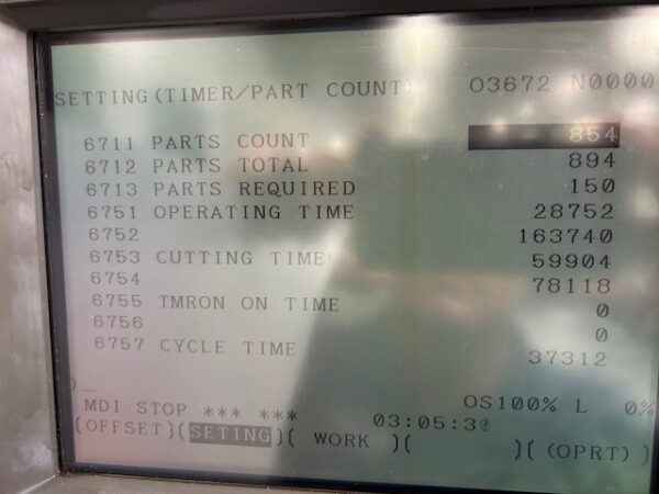 400mm Mori Seiki SH-40 CNC HMC, 1997 - TSC, Chip Conveyor, Renishaw Ready - Image 7