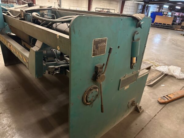 1/4" x 10" Adira GHS-0630 Hydraulic Power Squaring Shear, 1999 - Backgauge, Squaring Arm - Image 4