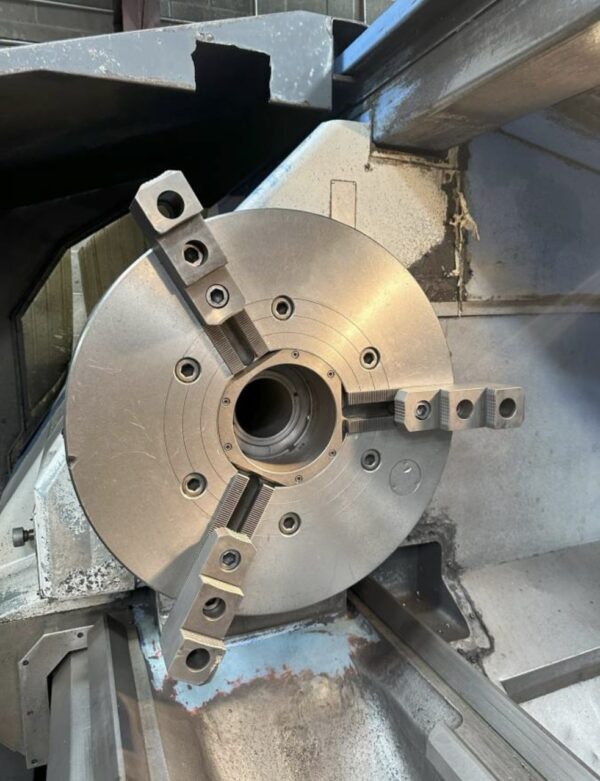 Mazak Powermaster N 2000U Flatbed Lathe, 1997 - 24" Chuck, Tailstock, Chip Conveyor - Image 6