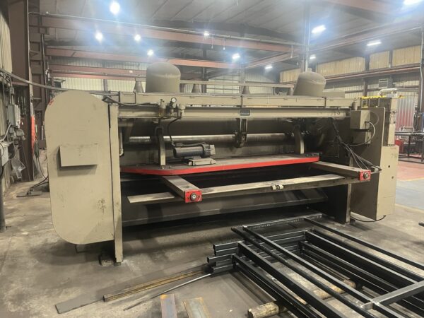 3/8" x 10' Cincinnati 2510G CNC Mechanical Power Squaring Shear, 1985 - Backgauge - Image 6