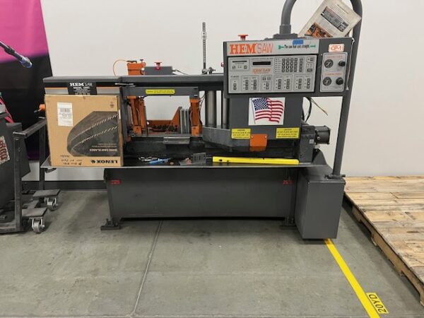 12.75" x 12.75" HEM H90A-C Horizontal Fully Automatic Band Saw, 2013