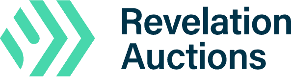 equipment-auction-revelation-auctions an equipment auction logo saying Revelation Auctions