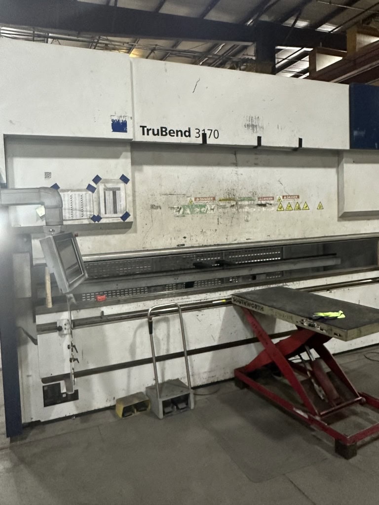 187 Ton x 13.5' Trumpf Trubend 3170 CNC Press Brake, 2018 -CNC Crowning, 3 axis Backgauge