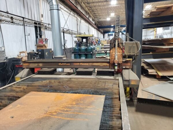 6' x 12' Multicam 3000 Plasma Cutter, 2013 - 130 Amp Hypertherm  HPR130XD, New Pendant - Image 2