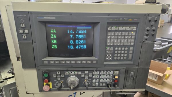 Okuma Impact LU15 CNC Lathe, 1995 - Dual Turret, Tailstock, Chip Conveyor - Image 3