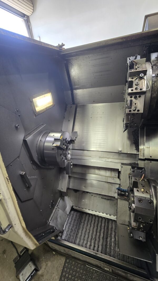 Okuma Impact LU15 CNC Lathe, 1995 - Dual Turret, Tailstock, Chip Conveyor - Image 4