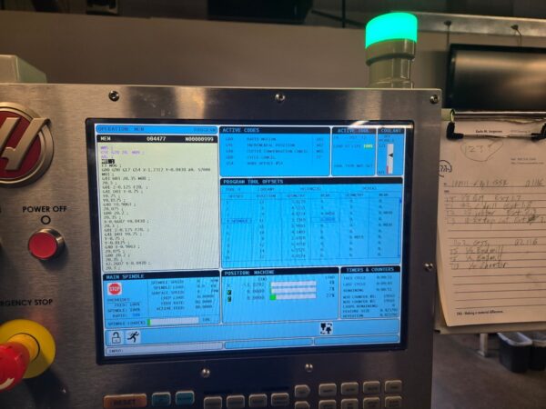 Haas VF-7/40 VMC, 2015 - TSC, Renishaw Probe, Chip Auger - Image 3