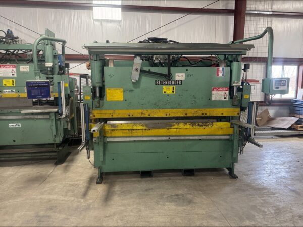 70 Ton x 8' Betenbender Press Brake, 2011 - Go to CNC Backguage, Light Curtains