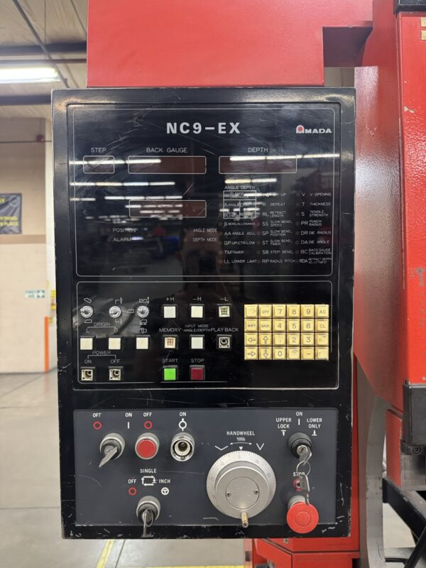 6' x 50 Ton Amada FBD-5020 CNC Hydralic Press Brake, 1986 - CNC Multi-Axis Backgauge - Image 2