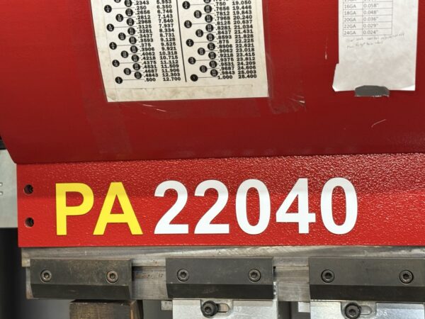 242 Ton x 13' Mitsubishi (Adira) PA22040 CNC Press brake, 2021 - Image 11