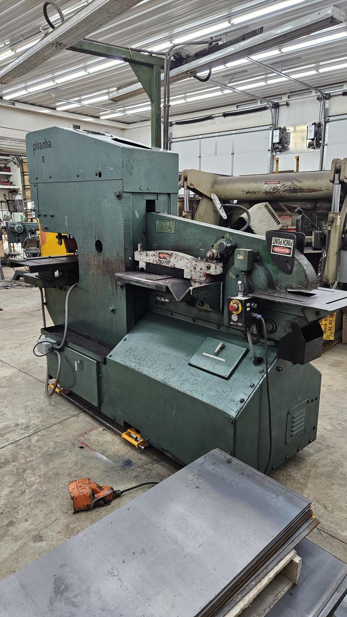 110 Ton Piranha PII-110 Dual-Operator Hydraulic Ironworker, 2000 - Tooling Available - Image 4