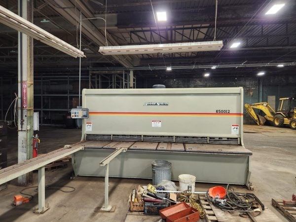 1/2” X 12’ Accurshear 650012 Hydraulic Shear, 2005 - Pre removal Pricing, Available Immediately