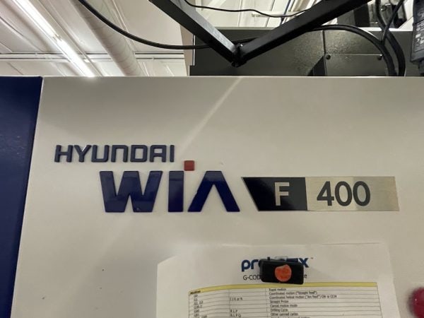 Hyundai WIA F400 VMC, 2017 - TSC, High Pressure Coolant, Rigid Tapping - Image 4