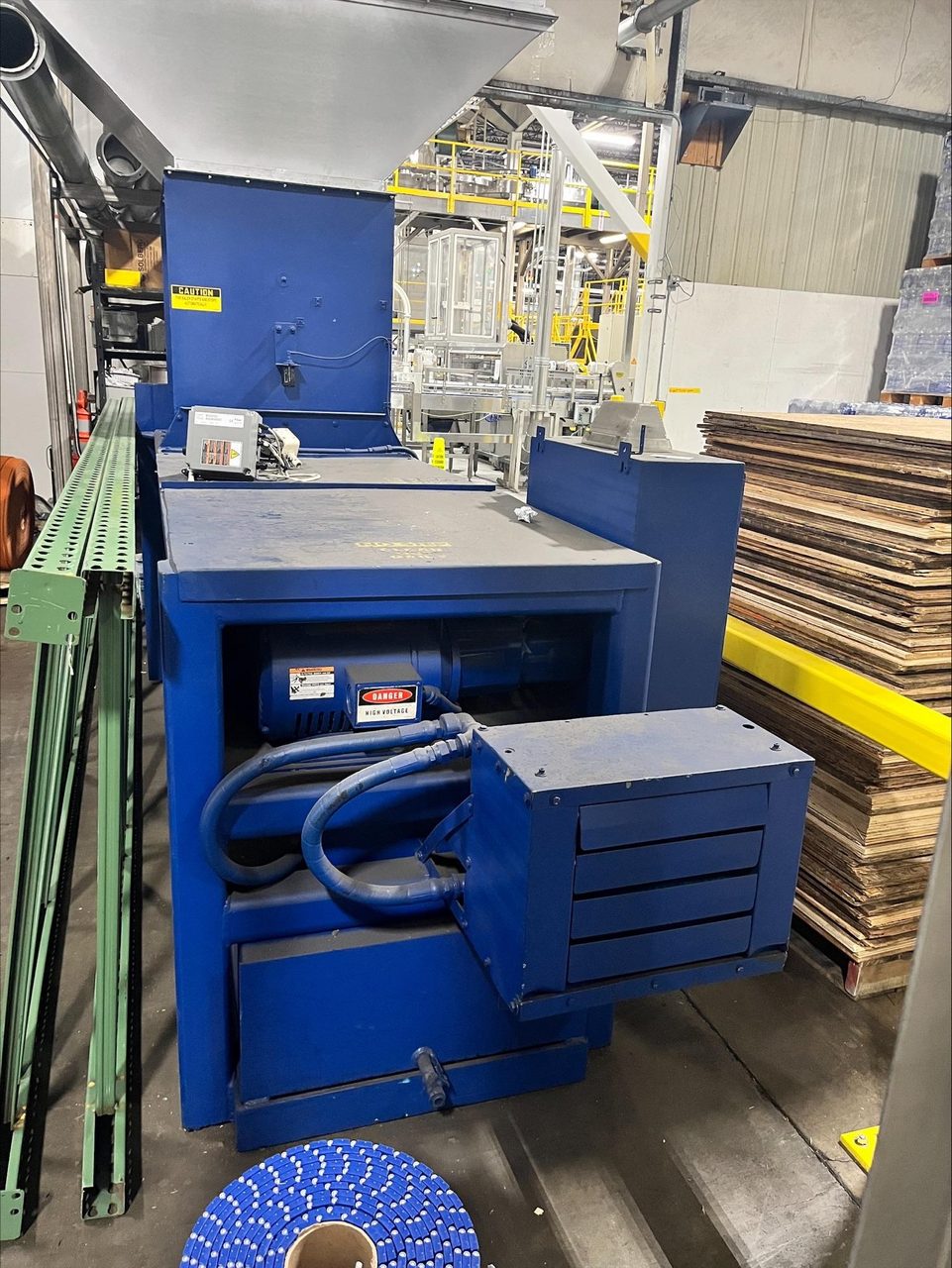 Balemaster 372‑A Horizontal Baler System with Twin City Trim Waste Fan Integration, Manual Tie, and Full Ducting Package, 2017