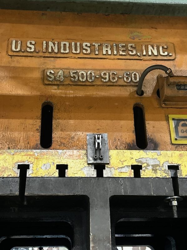 500 Ton US Industries S4-500-96-60 Hydraulic Press, 1963 - Image 3