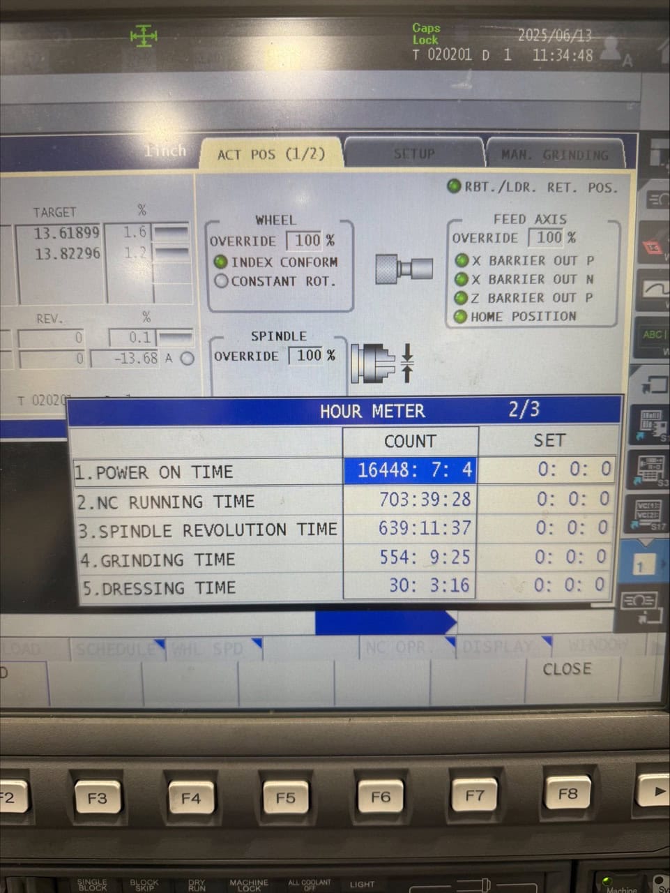 Okuma GI-20N II CNC Grinder, 2019 - Microcentric Chuck, Rotary Dresser, Auto Door - Image 8