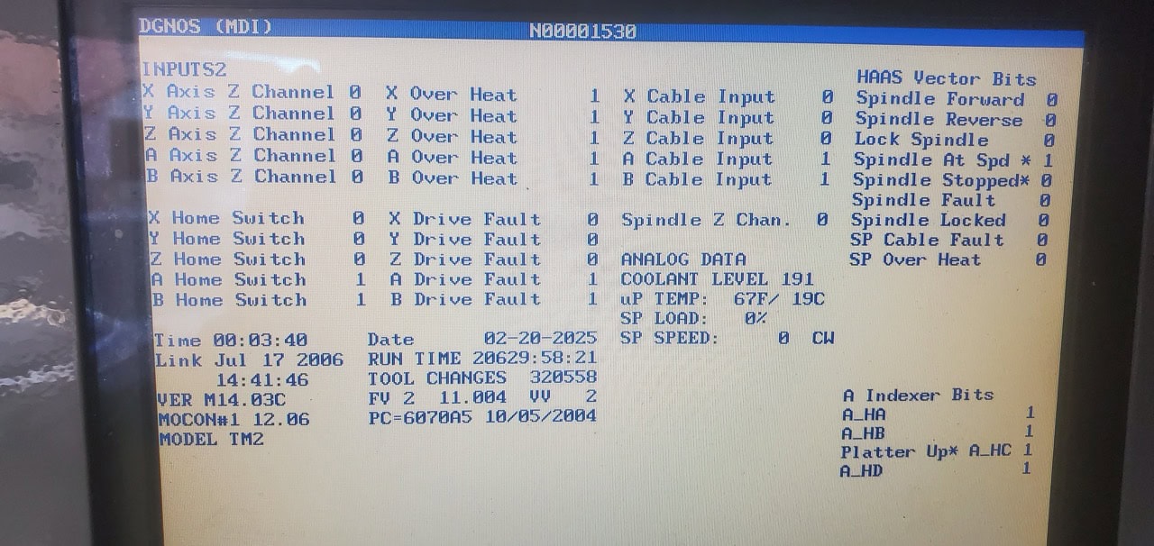 Haas TM-2 VMC, 2006 - Through Spindle Coolant - Image 7