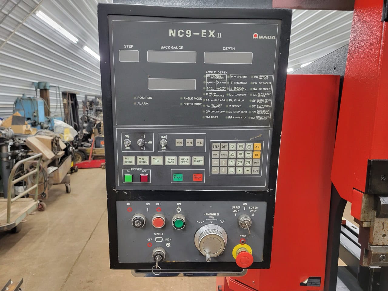 35 Ton X 4' Amada FBD 3512E Hydraulic Press Brake, 1992 - Image 5