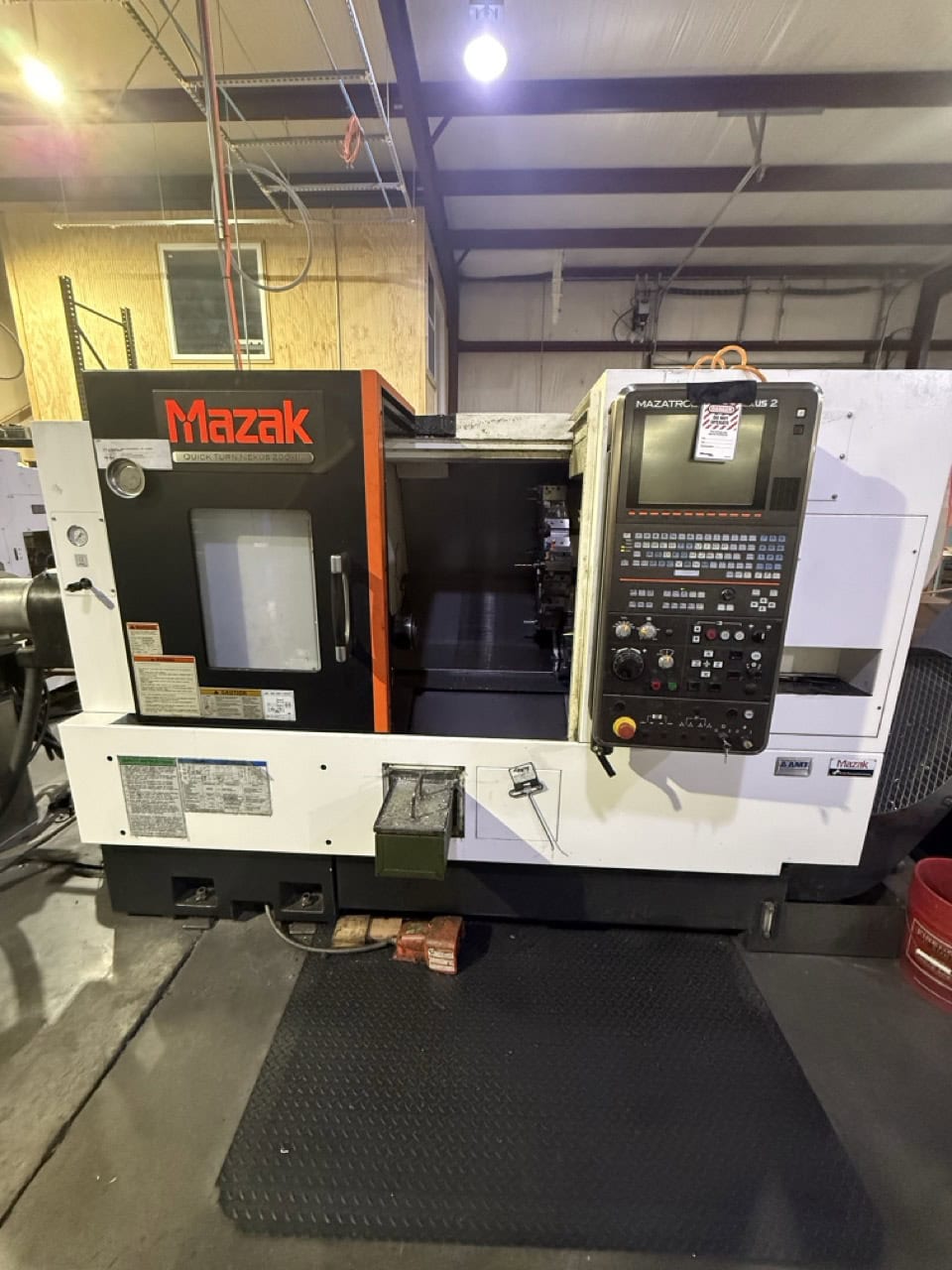 Mazak QTN200-II CNC Lathe, 2016 - Tailstock, Chip Conveyor