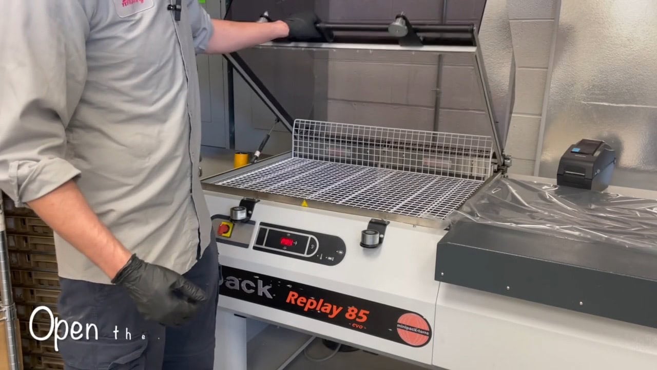 Minipack REPLAY RP85 Semi-Automatic L-Bar Sealer Shrink Wrapper with Shrink Chamber, 2021 - Image 2