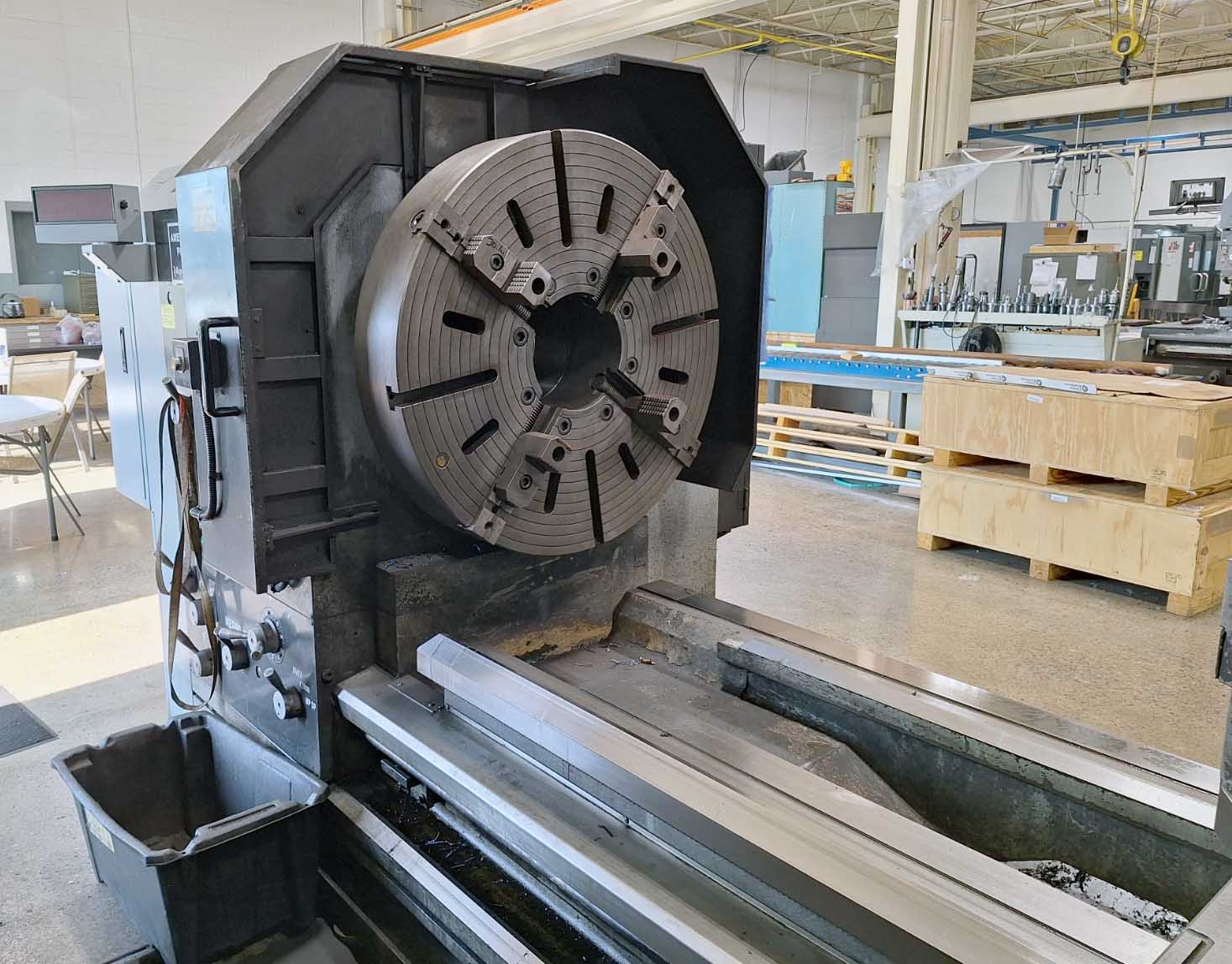 American Turnmaster Power Five 45" x 160" Engine Lathe, 2014 - 10" Bore, DRO, Steady Rests, Rear Chuck Mount - Image 4