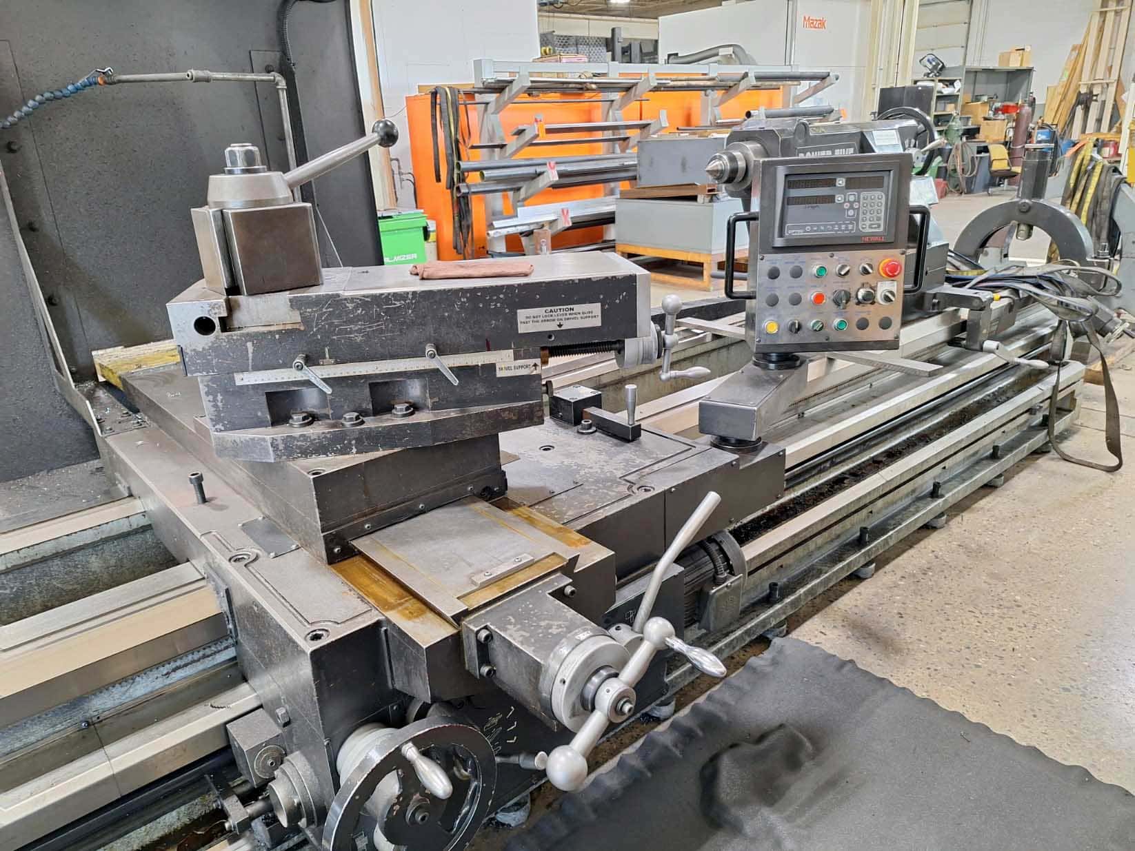 American Turnmaster Power Five 45" x 160" Engine Lathe, 2014 - 10" Bore, DRO, Steady Rests, Rear Chuck Mount - Image 7