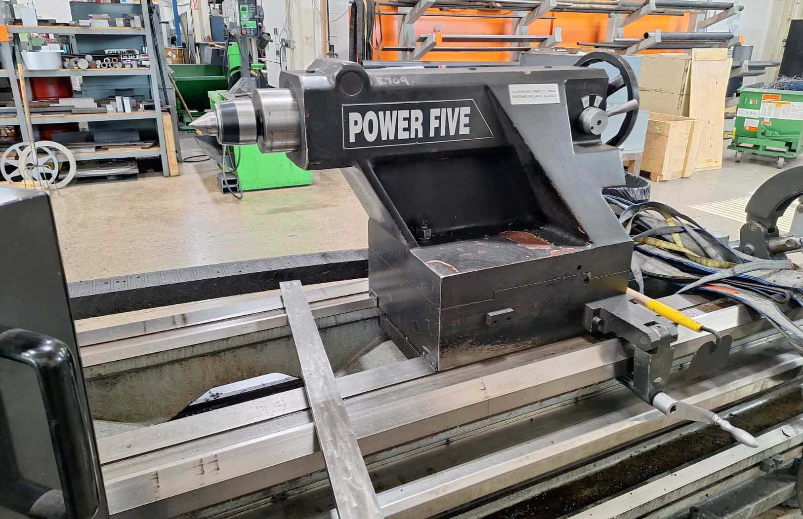 American Turnmaster Power Five 45" x 160" Engine Lathe, 2014 - 10" Bore, DRO, Steady Rests, Rear Chuck Mount - Image 9